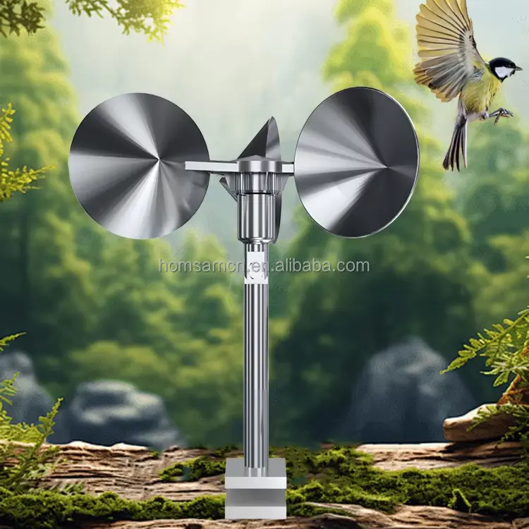 Wind-driven model, circular impeller, double-lever adjustable U-shaped base