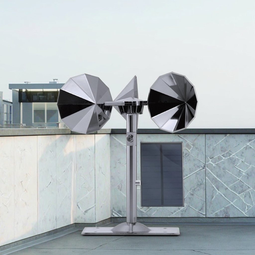 Solar motor driven model, diamond-shaped impeller, double adjustable lever, square bottom plate