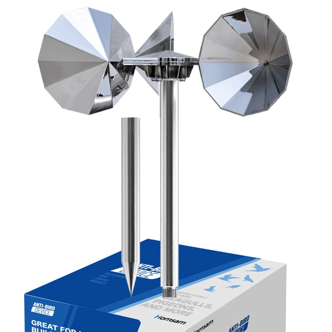 Homsam Wholesale Waterproof design Bird Repellents Wind Driven Bird Deterrents Animal Repeller