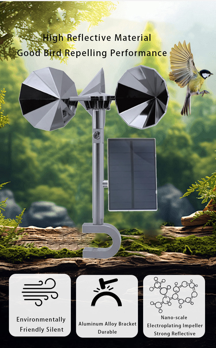 Solar motor driven model, circular impeller, double adjustable rod, U-shaped base