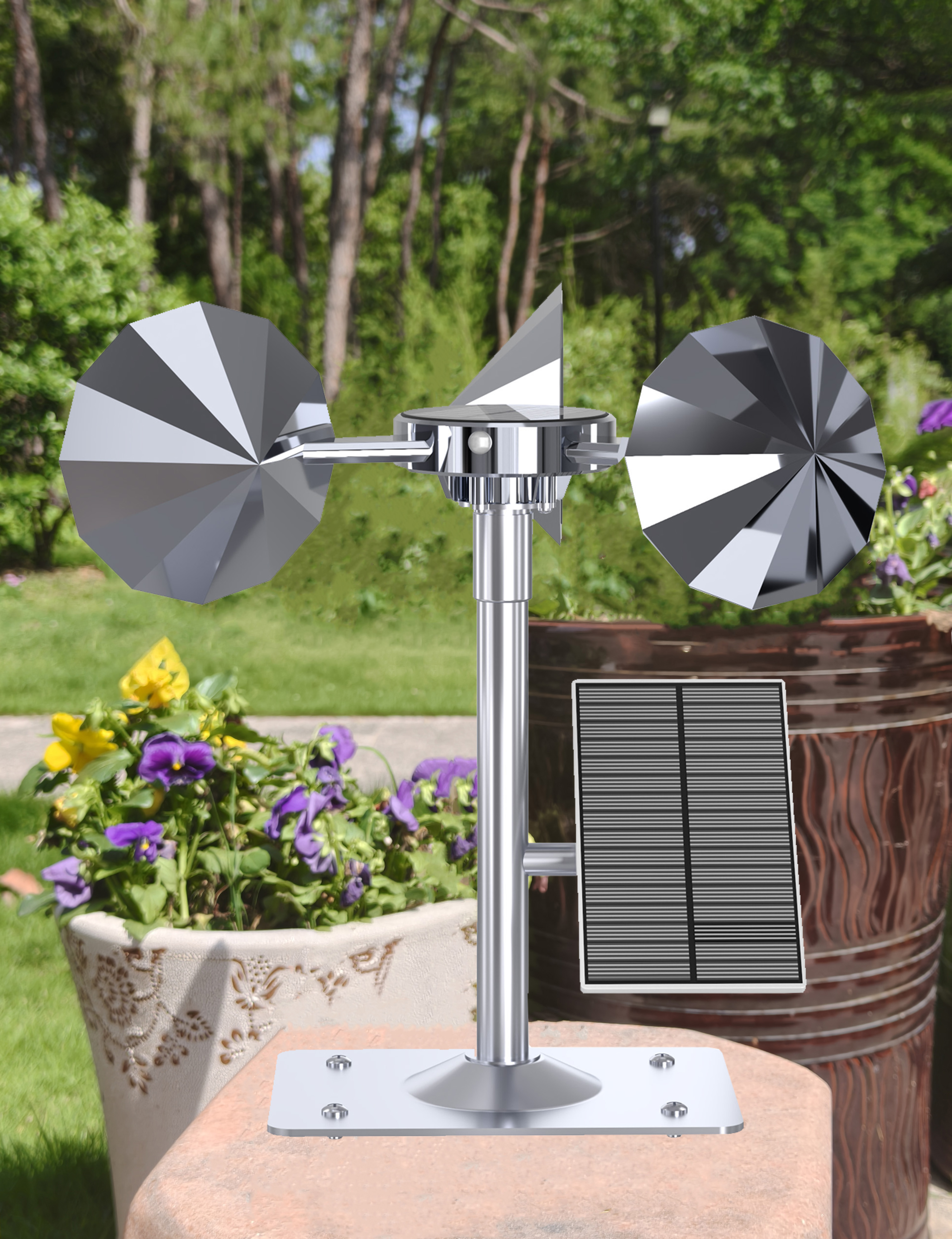 Infrared sensor drive, diamond-shaped impeller, single lever, non-adjustable, square base