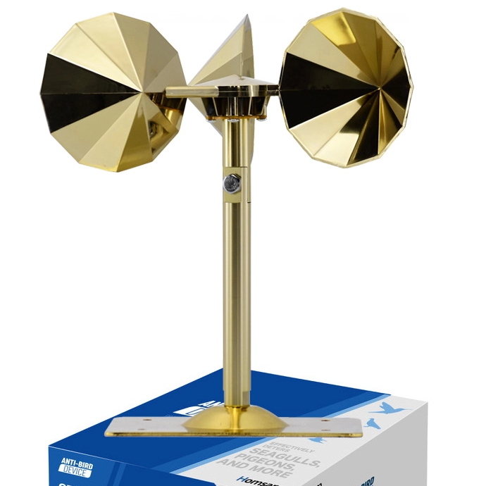 Homsam Bird Deterrent Reflector Impeller Shape Bird Repeller Deterrent Reflective for Home Outdoor 