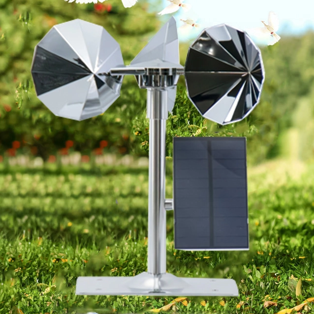 Homsam Reflective Spinning Bird Deterrent Keep Birds Away Solar Motor Drive Bird Repellents for Patio Yard Garden Roof 