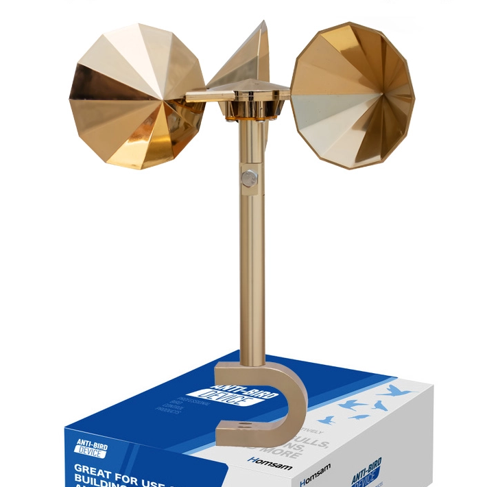 Homsam New Arrival Solar Bird Repeller for Farm Barn Yard Diamond Impeller Bird Repellents 