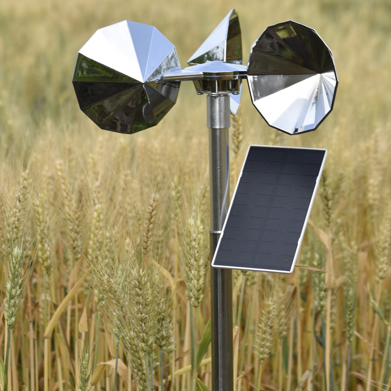 Solar motor driven model, silver diamond-shaped impeller, single rod, non-adjustable, connecting tip tube