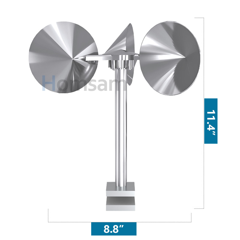 Wind turbine circular impeller non-adjustable U-shaped base