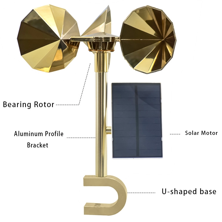 Solar model, diamond-shaped impeller, single lever not adjustable, U-shaped bottom