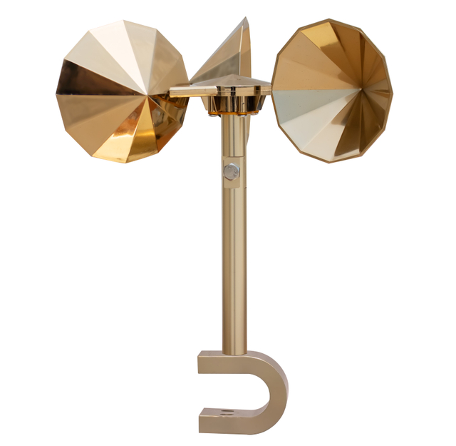 Wind-driven model, circular impeller, double-lever adjustable U-shaped base