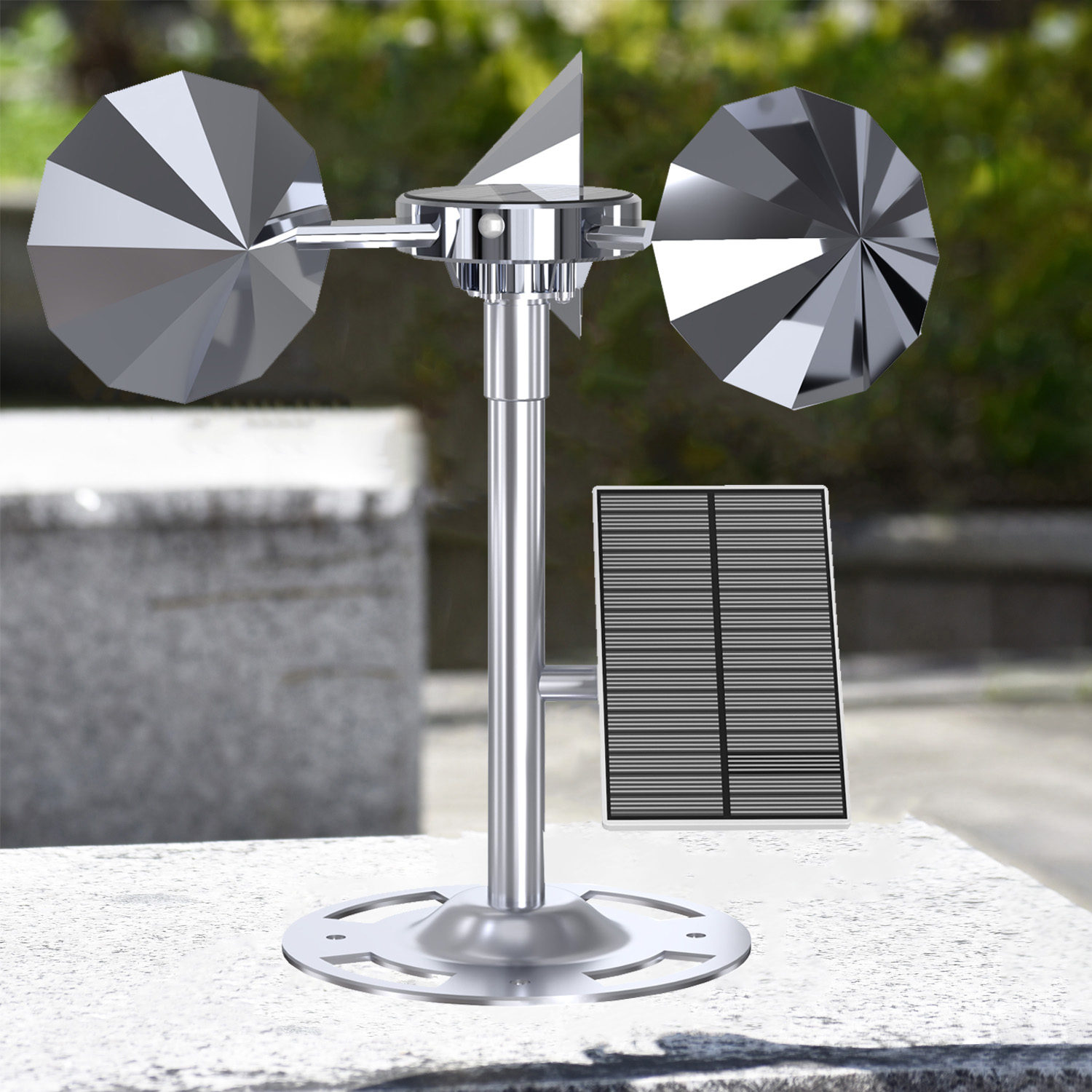 Silver infrared solar sensor bird repeller