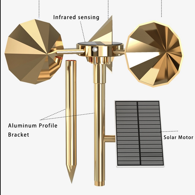 Balcony and roof bird repeller devices