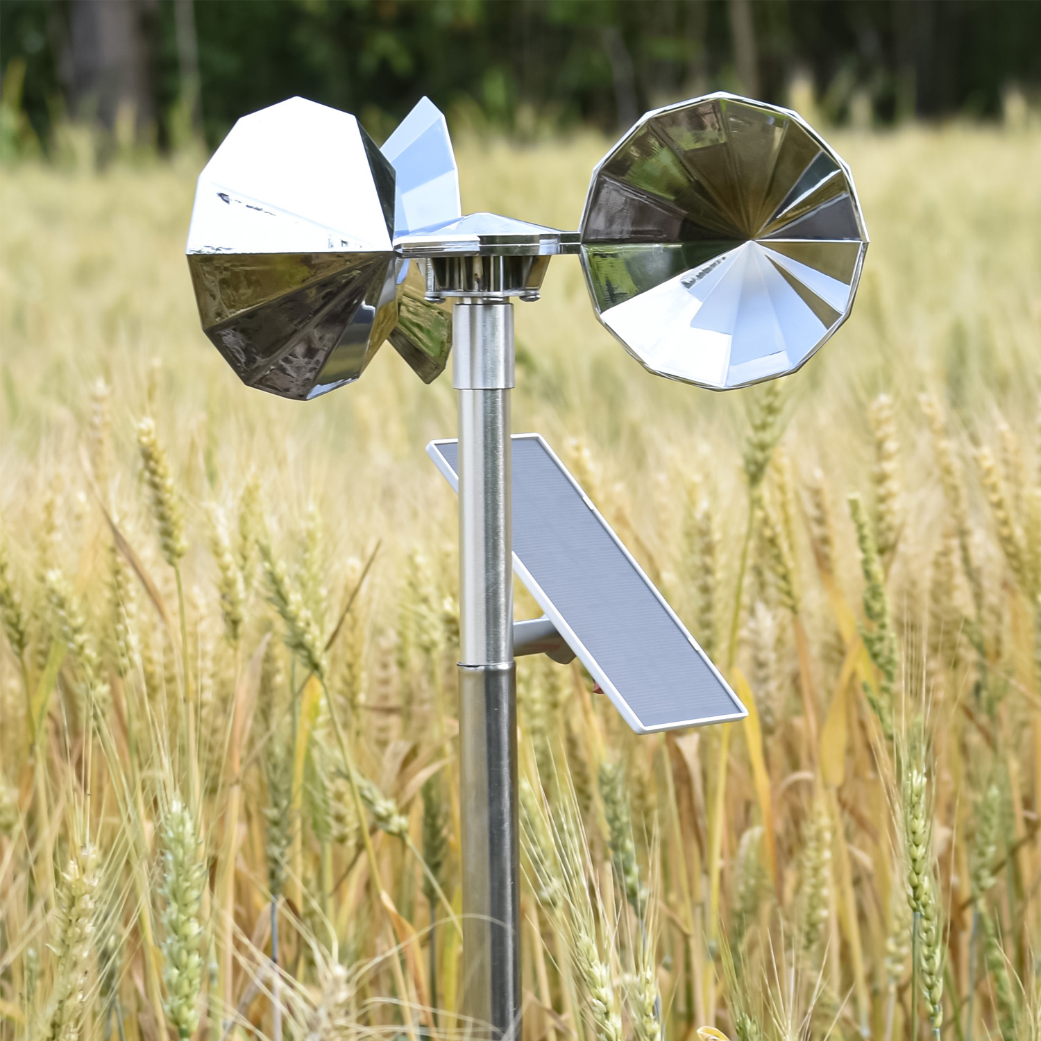 Solar motor driven model, silver diamond-shaped impeller, single rod, non-adjustable, connecting tip tube