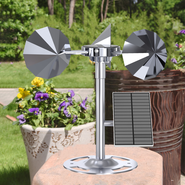 Silver infrared solar sensor bird repeller