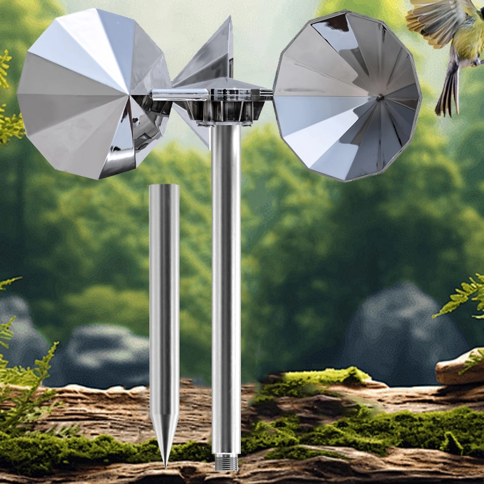 Homsam Wholesale Waterproof design Bird Repellents Wind Driven Bird Deterrents Animal Repeller